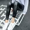 City plus CITYPLUS 2017 early winter new women&39s art wild matte underwear lambskin high waist super soft leather pants CWKX179459 black L
