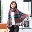 Shanghai stock STORY Of SHANGHAI ladies scarves autumn&winter warm thick shawl army green