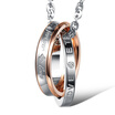 Fashion EU Style "Forever Love" Pendant Necklace Set Stainless Steel Lovers Couple Promise Clavicle Chain Jewelry Gift