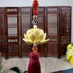 Kang car treasure car pendant car pendant jewelry turn through the wheel Tibetan Buddhist alloy turn round blue