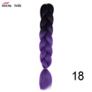Silky Strands 24 100g Ombre Synthetic Braiding Hair Extensions For Crochet Braids Kanekalon Jumbo Braids Two Tone Ombre Color 1p