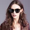 LOHO glasses life sunglasses female fashion round face glasses female Korean retro elegant arrow sunglasses JT67003 black