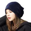 GLO-STORY Hat Autumn&winter plush wool cap warm earmuffs cap moon cap WMZ734053 Navy Blue