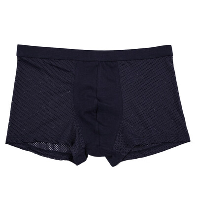 Breathable Mesh Design Underwear Fashion Comfortable Solid Color Mid-rise Mens Boxers
Breathable Mesh Design Underwear Fashion Comfortable Solid Color Mid-rise Mens Boxers