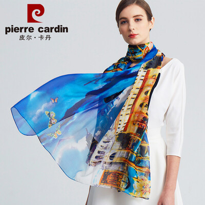 Pierre Cardin silk scarf women 2019 spring&summer new high-grade silk scarf thin section summer sunscreen seaside travel daily gift silk scarf female E12TM5701 indigo
Pierre Cardin silk scarf women 2019 spring&summer new high-grade silk scarf thin section summer sunscreen seaside travel daily gift silk scarf female E12TM5701 indigo