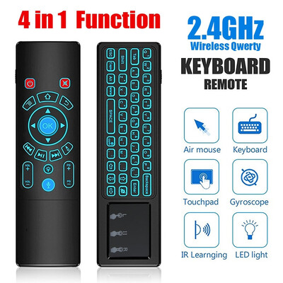 Willstar Newest T6 Plus Backlit Air Mouse Mini Wireless Keyboard & Touchpad Remote Control for Android TV Box Mini PC Projector
Willstar Newest T6 Plus Backlit Air Mouse Mini Wireless Keyboard & Touchpad Remote Control for Android TV Box Mini PC Projector