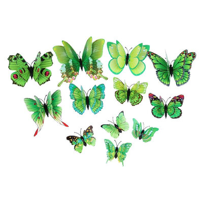 12Pcs Wall Stickers Double Layer PVC Butterfly Shape Wall Decal Sticker Home Living Room Nursery Outdoor Fences Garden Lawn Backya
12Pcs Wall Stickers Double Layer PVC Butterfly Shape Wall Decal Sticker Home Living Room Nursery Outdoor Fences Garden Lawn Backya