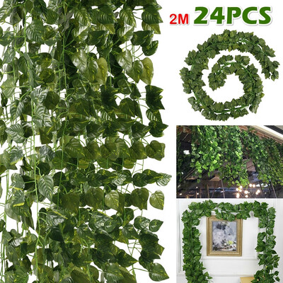 2412Pcs Artificial Green Leaf Garland Plants Green Vine Fake Foliage Decoration for Home Plastic Simulation Rattan Leaves
2412Pcs Artificial Green Leaf Garland Plants Green Vine Fake Foliage Decoration for Home Plastic Simulation Rattan Leaves