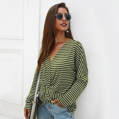 Women Loose V Collar Summer Cartoon Stripes Print Loose Long Sleeve Casual Simple Wild T-Shirt
Women Loose V Collar Summer Cartoon Stripes Print Loose Long Sleeve Casual Simple Wild T-Shirt