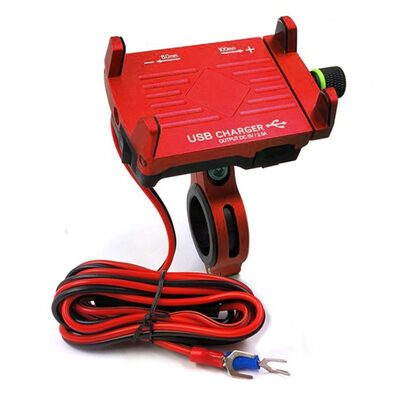 Motorcycle aluminum car phone holder 12V motorcycle metal Mobile phone holder can be used for charging
Motorcycle aluminum car phone holder 12V motorcycle metal Mobile phone holder can be used for charging
