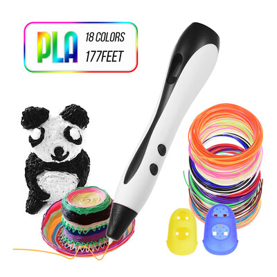 3D Pen with PLA Filament Refills LCD Screen Professional 3D Drawing Printing Pen Extruding Speed Temperature Control Perfect Gift
3D Pen with PLA Filament Refills LCD Screen Professional 3D Drawing Printing Pen Extruding Speed Temperature Control Perfect Gift
