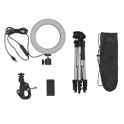 6 Inch Mini LED Ring Light Lamp 3 Lighting Modes 10 Levels Adjustable Brightness USB Powered with Tripod Stand Phone Holder for Yo
6 Inch Mini LED Ring Light Lamp 3 Lighting Modes 10 Levels Adjustable Brightness USB Powered with Tripod Stand Phone Holder for Yo