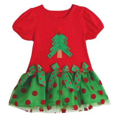 Baby Girls Christmas Tree Clothes Polka Dot Gauze Dress New Year Dresses For Girls Short Sleeve Dress Cotton Princess Dress
Baby Girls Christmas Tree Clothes Polka Dot Gauze Dress New Year Dresses For Girls Short Sleeve Dress Cotton Princess Dress