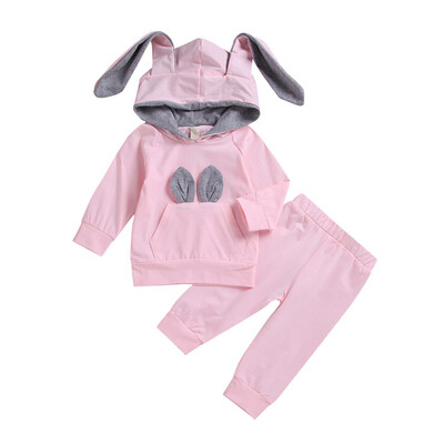 2019 New Autumn Baby Girls Adorable Solid Outfits Set Toddler Warm Hoodie Rabbit Ear Sweatshirt Trousers Pants Clothes 
2019 New Autumn Baby Girls Adorable Solid Outfits Set Toddler Warm Hoodie Rabbit Ear Sweatshirt Trousers Pants Clothes