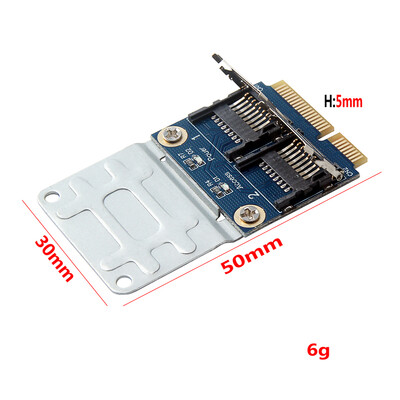 Dual Micro SD TF to Mini PCI express Memory Card Reader Adapter Converter Card For Laptop
Dual Micro SD TF to Mini PCI express Memory Card Reader Adapter Converter Card For Laptop