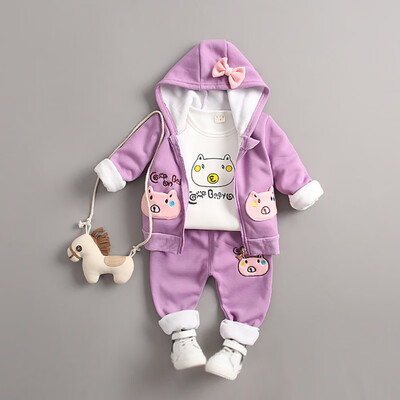 Baby Girl Long Sleeve Thicken Cartoon Pig Print Autumn T-shirt Hoodie Sweatshirt Trousers Casual Outfits
Baby Girl Long Sleeve Thicken Cartoon Pig Print Autumn T-shirt Hoodie Sweatshirt Trousers Casual Outfits