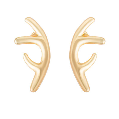 Pure Stud Earrings Female Fashion Earrings Platinum Plated Antlers of Elk Antlers Ear Jewelry Christmas Gift
Pure Stud Earrings Female Fashion Earrings Platinum Plated Antlers of Elk Antlers Ear Jewelry Christmas Gift
