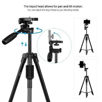 47-inch Lightweight Portable Travel Camera Tripod Stand Compact Aluminum Alloy with Smartphone Holder BT Remote Control Carrying B
47-inch Lightweight Portable Travel Camera Tripod Stand Compact Aluminum Alloy with Smartphone Holder BT Remote Control Carrying B