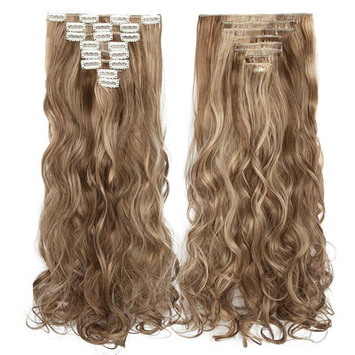 Full Head Clip Synthetic in Hair Extensions 8 Piece 18 Clips Hairpiece Long Wave Curly Straight for Women
Full Head Clip Synthetic in Hair Extensions 8 Piece 18 Clips Hairpiece Long Wave Curly Straight for Women