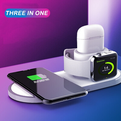 Multifunctional Three In One Wireless Charger 10W Fast Charging Watch Wireless Charger
Multifunctional Three In One Wireless Charger 10W Fast Charging Watch Wireless Charger