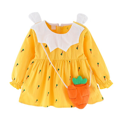 Spring Autumn Girls Dresses Cotton Long-sleeved Carrot Princess Dress Childrens Clothing Plus Accessories Musette Bag
Spring Autumn Girls Dresses Cotton Long-sleeved Carrot Princess Dress Childrens Clothing Plus Accessories Musette Bag