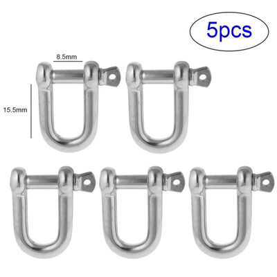 5Pcs Stainless Steel D Shackle Coupling Chain Lifting Shackle Durable Chain Connecting Buckle for Outdoor Camping Hiking
5Pcs Stainless Steel D Shackle Coupling Chain Lifting Shackle Durable Chain Connecting Buckle for Outdoor Camping Hiking