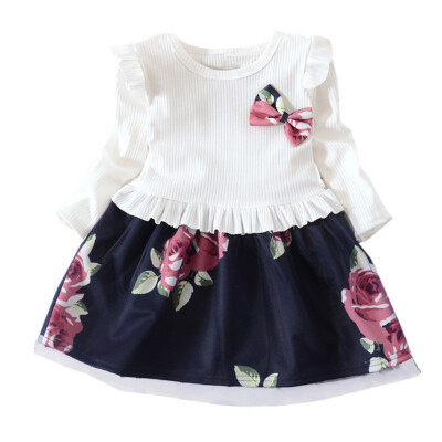 2019 Autumn Spring Kids Children Baby Girls Long Sleeve Dresses Casual Flower Infant Cute Patchwork Pageant Sundress New 2019
2019 Autumn Spring Kids Children Baby Girls Long Sleeve Dresses Casual Flower Infant Cute Patchwork Pageant Sundress New 2019
