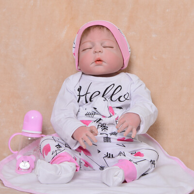 New Arrival 23 57 Cm Reborn Baby Doll Full Silicone Body Lifelike Reborn Boneca Menina Wear Pink Dress Baby Toy For Child Gift
New Arrival 23 57 Cm Reborn Baby Doll Full Silicone Body Lifelike Reborn Boneca Menina Wear Pink Dress Baby Toy For Child Gift