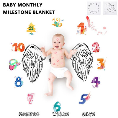 Flannel Soft Plush Blanket Baby Monthly Milestone Blanket for Photography Photo Props Blankets
Flannel Soft Plush Blanket Baby Monthly Milestone Blanket for Photography Photo Props Blankets