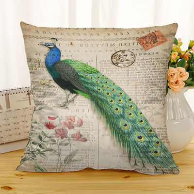 1X Peacock Pillow Case Sofa Bedroom Home Decor Removable And Washable Office Cushion Linen Cushion Cover
1X Peacock Pillow Case Sofa Bedroom Home Decor Removable And Washable Office Cushion Linen Cushion Cover