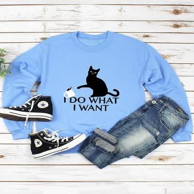 Contrast Cat Letters Pattern Long Sleeve Tee
Contrast Cat Letters Pattern Long Sleeve Tee
