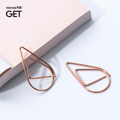 Sky Drops Paper Clips Small Fresh Simple Bookmarks Creative Paper Clips Shaped Pins 50 Kraft Paper Box Rose Gold TS-5800
Sky Drops Paper Clips Small Fresh Simple Bookmarks Creative Paper Clips Shaped Pins 50 Kraft Paper Box Rose Gold TS-5800