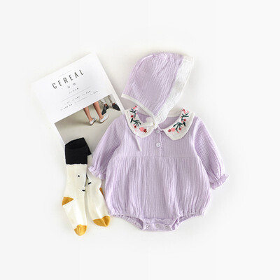 Baby Cute Embroidery Newborn Girl Bodysuit Infant cotton jumpsuit Hats Long Sleeve Toddler Kids Clothing Sets
Baby Cute Embroidery Newborn Girl Bodysuit Infant cotton jumpsuit Hats Long Sleeve Toddler Kids Clothing Sets