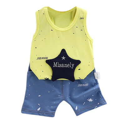 Summer Children Baby Boys Casual Sleeveless Star Print Vest TopsShorts Suits Costume Set
Summer Children Baby Boys Casual Sleeveless Star Print Vest TopsShorts Suits Costume Set