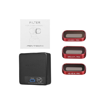 PGYTECH 3pcs Professional Lens Filters Accessory Kit CPLND8ND16 with Storage Case Magnetic Absorbing Design for DJI Osmo Pocke
PGYTECH 3pcs Professional Lens Filters Accessory Kit CPLND8ND16 with Storage Case Magnetic Absorbing Design for DJI Osmo Pocke