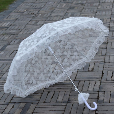 White Embroidered Lace Wedding Umbrella Handmade Party Dress Decoration Wedding White Bridal Lace Parasol Umbrella Prop
White Embroidered Lace Wedding Umbrella Handmade Party Dress Decoration Wedding White Bridal Lace Parasol Umbrella Prop