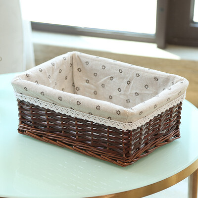 Rattan Storage Basket With Linen Cloth Household DIY Hand Woven Storage Basket Portable
Rattan Storage Basket With Linen Cloth Household DIY Hand Woven Storage Basket Portable