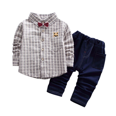 Baby Boys Clothes Set Long Sleeve Gentleman Suit For Boys Children Clothing Plaid ShirtsPants Kids Suits
Baby Boys Clothes Set Long Sleeve Gentleman Suit For Boys Children Clothing Plaid ShirtsPants Kids Suits