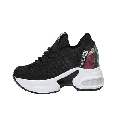 LZJ 2019 New Womens Platform Shoes High Heel Increasing Ladies Shoes Mesh Breathable Quality Wedge Black Woman Sneakers shoes
LZJ 2019 New Womens Platform Shoes High Heel Increasing Ladies Shoes Mesh Breathable Quality Wedge Black Woman Sneakers shoes