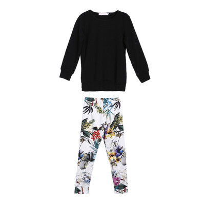 Kids Girls AutumnSpring Sets Children Long Sleeve Solid Sweatshirt Flower Printed Pant Leggings 2 Pcs
Kids Girls AutumnSpring Sets Children Long Sleeve Solid Sweatshirt Flower Printed Pant Leggings 2 Pcs