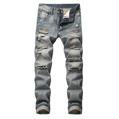 Gobestart Mens Fashion Slim Fit Personality straightl Casual Ripped Jeans Denim Pants
Gobestart Mens Fashion Slim Fit Personality straightl Casual Ripped Jeans Denim Pants