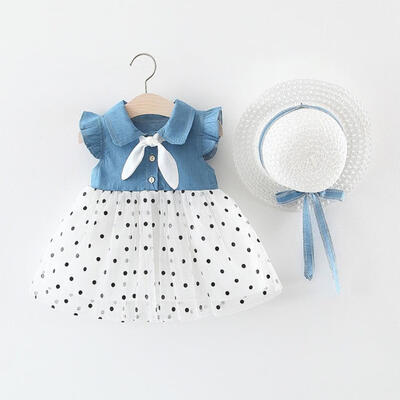 Summer Girls Dress Casual Baby Girls Patchwork Design Flare Sleeve Dress for Girls Cotton Mesh Kids Toddler Sundress With Hat
Summer Girls Dress Casual Baby Girls Patchwork Design Flare Sleeve Dress for Girls Cotton Mesh Kids Toddler Sundress With Hat