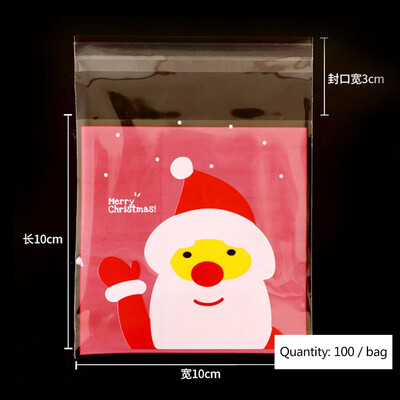 100Pcs Self Adhesive Plastic Seal Bag Santa Claus Cookies Candy Wrapping Bags Christmas Baking Pouch
100Pcs Self Adhesive Plastic Seal Bag Santa Claus Cookies Candy Wrapping Bags Christmas Baking Pouch