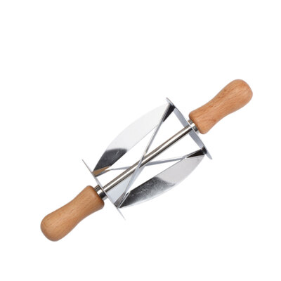 Stainless Steel Rolling Cutter Croissant Bread Making Wheel Dough Pastry Cutter Wooden Handle Baking Tool
Stainless Steel Rolling Cutter Croissant Bread Making Wheel Dough Pastry Cutter Wooden Handle Baking Tool