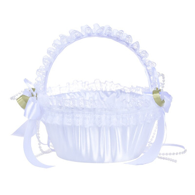 Elegant Lace Flower Girl Basket Petals Bouquets Holder For Wedding Ceremony Party Decoration Flower Basket Best man Bridesmaid
Elegant Lace Flower Girl Basket Petals Bouquets Holder For Wedding Ceremony Party Decoration Flower Basket Best man Bridesmaid