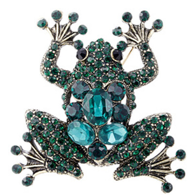 Retro Alloy Rhinestone Frog Shape Brooch Scarf Clip Collar Pin Garment Accessories Individual
Retro Alloy Rhinestone Frog Shape Brooch Scarf Clip Collar Pin Garment Accessories Individual
