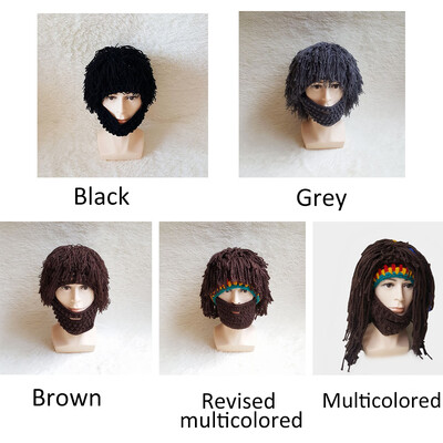 Wig Beard Hats Hobo Mad Scientist Caveman Handmade Knit Warm Winter Caps Men Women Halloween Gifts Funny Party Beanies
Wig Beard Hats Hobo Mad Scientist Caveman Handmade Knit Warm Winter Caps Men Women Halloween Gifts Funny Party Beanies