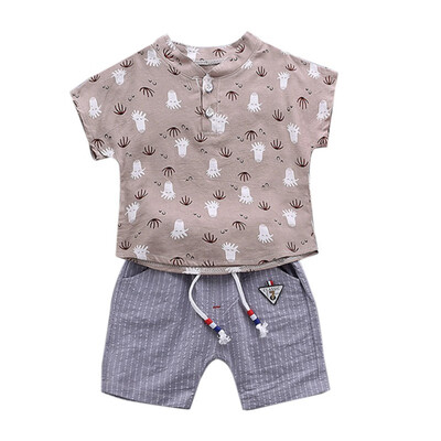 Baby summer fashion clothes set cartoon print t-shirt cotton soft comfortable shorts for 0-4T
Baby summer fashion clothes set cartoon print t-shirt cotton soft comfortable shorts for 0-4T