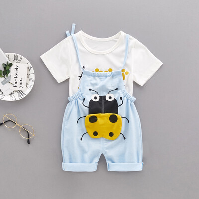 Summer Children Kids Boys Girls Unisex Clothing Set Cartoon Printed Short-sleeved Round Collar Casual T-shirtBib Pants
Summer Children Kids Boys Girls Unisex Clothing Set Cartoon Printed Short-sleeved Round Collar Casual T-shirtBib Pants