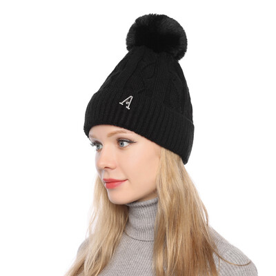 Tailored Fashion Women Curling Letter Cap Hat Winter Warm Thickened Knitted Ball Cap
Tailored Fashion Women Curling Letter Cap Hat Winter Warm Thickened Knitted Ball Cap